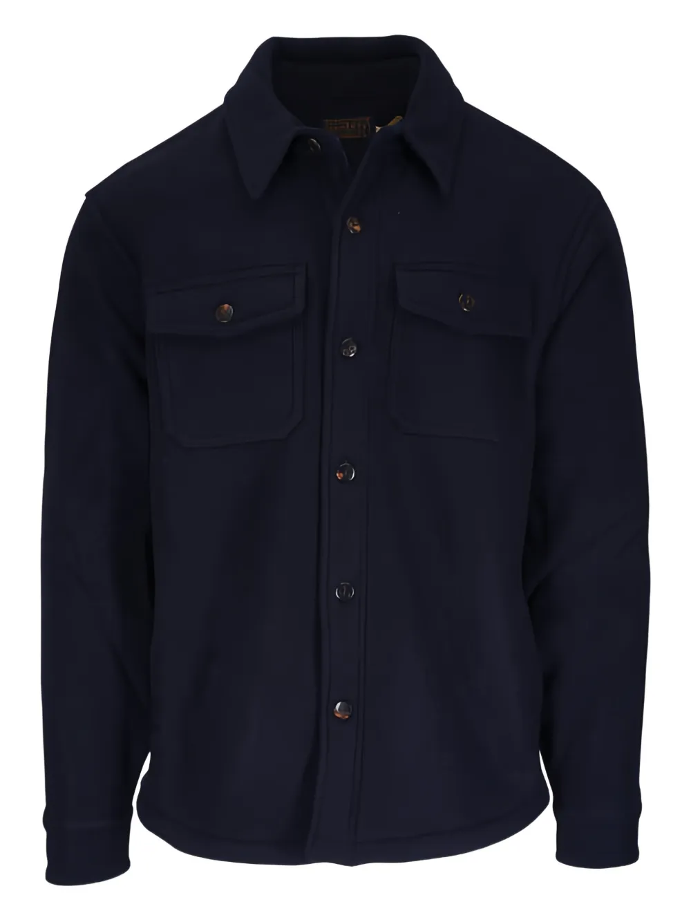 Faherty Brand - Range Navy Shadow Twill Fleece Lined CPO Jacket