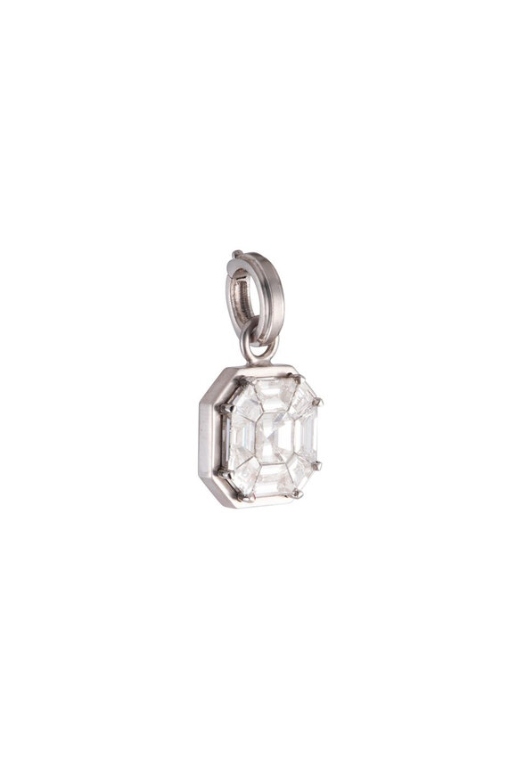 Sylva & Cie Small Mosaic Diamond Pendant - view 1