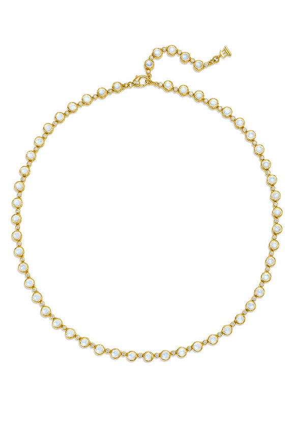 Temple St. Clair 18k Yellow Gold Blue Moon Necklace - view 1