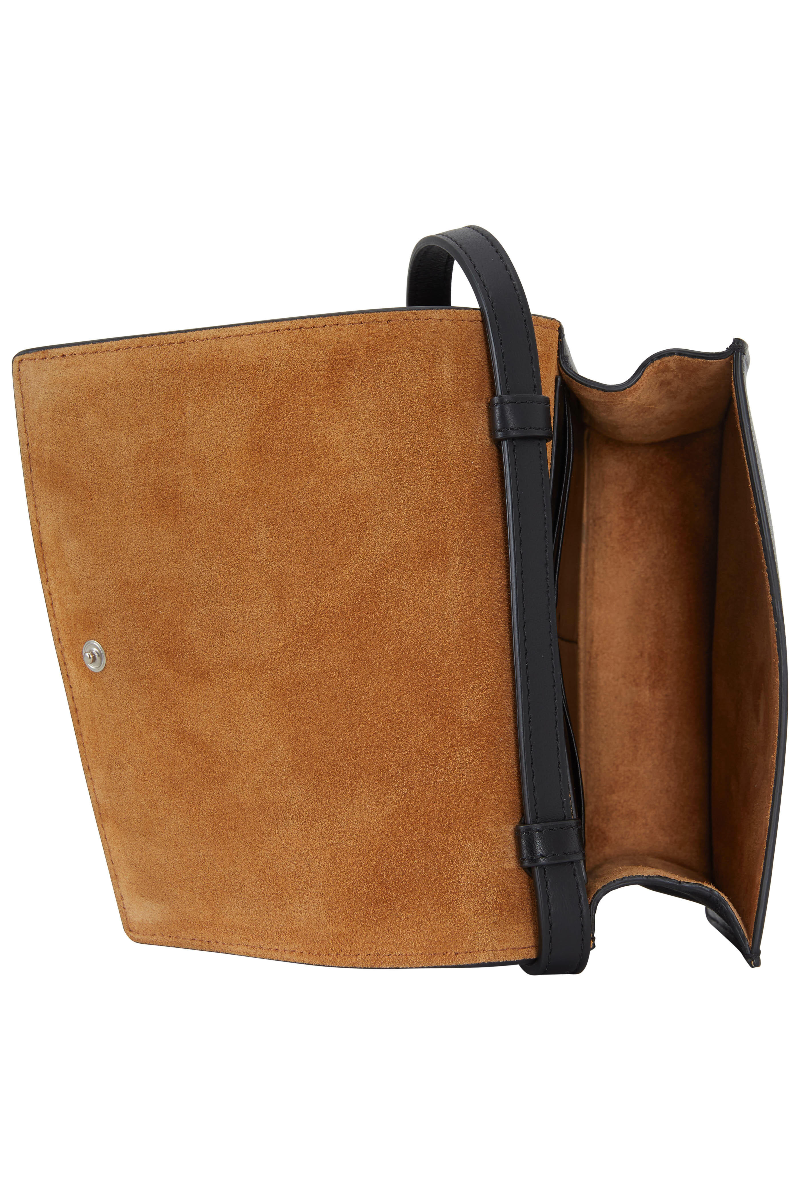 Bottega Veneta - Cassette Black Leather Mini Crossbody Bag