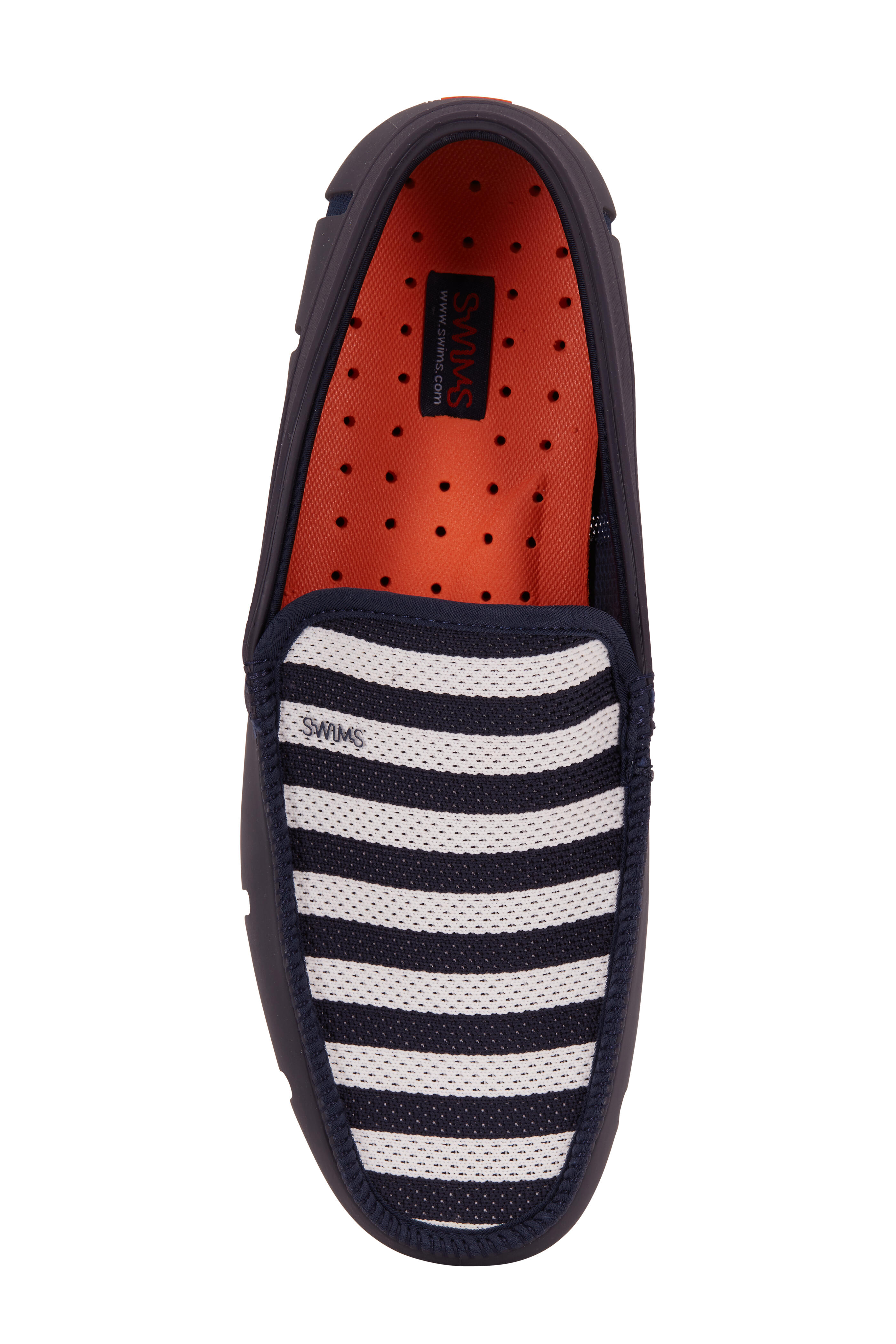 Swims - Navy Blue & White Striped Venetian Loafer