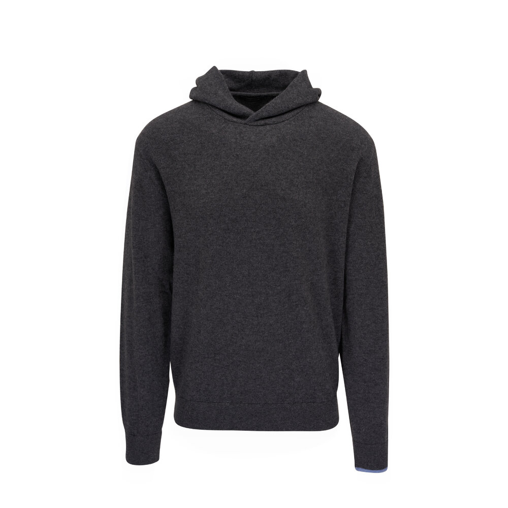 Greyson - Koko Dark Heather Gray Wool & Cashmere Hoodie