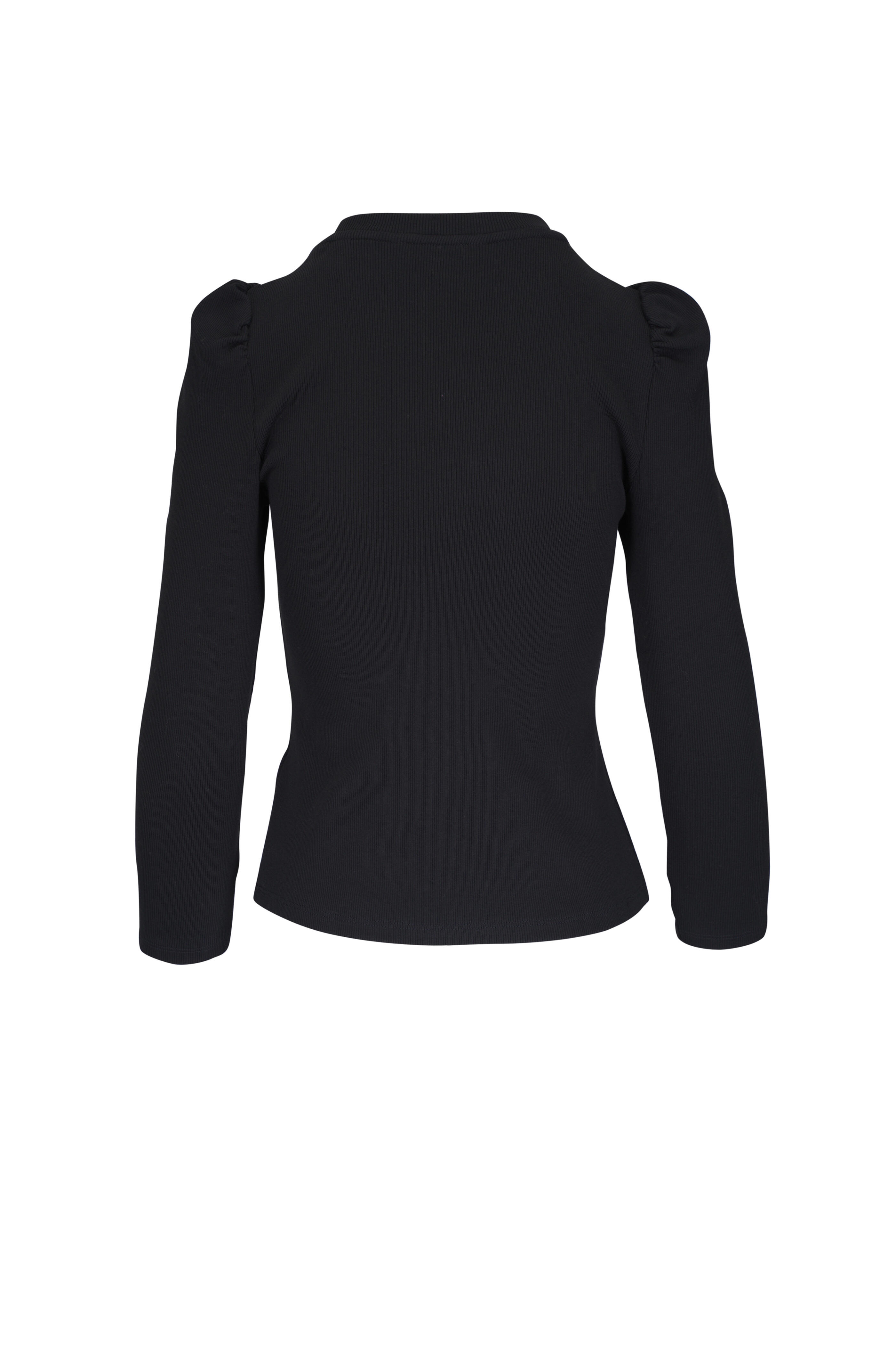 Veronica Beard - Britney Black Puff Sleeve Top