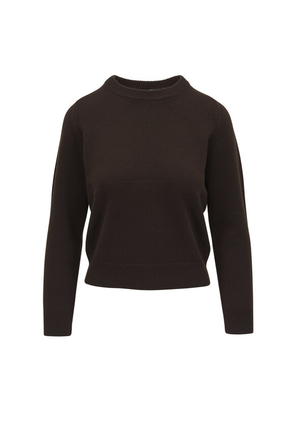 Nili Lotan - Nora Espresso Cashmere Crewneck Sweater