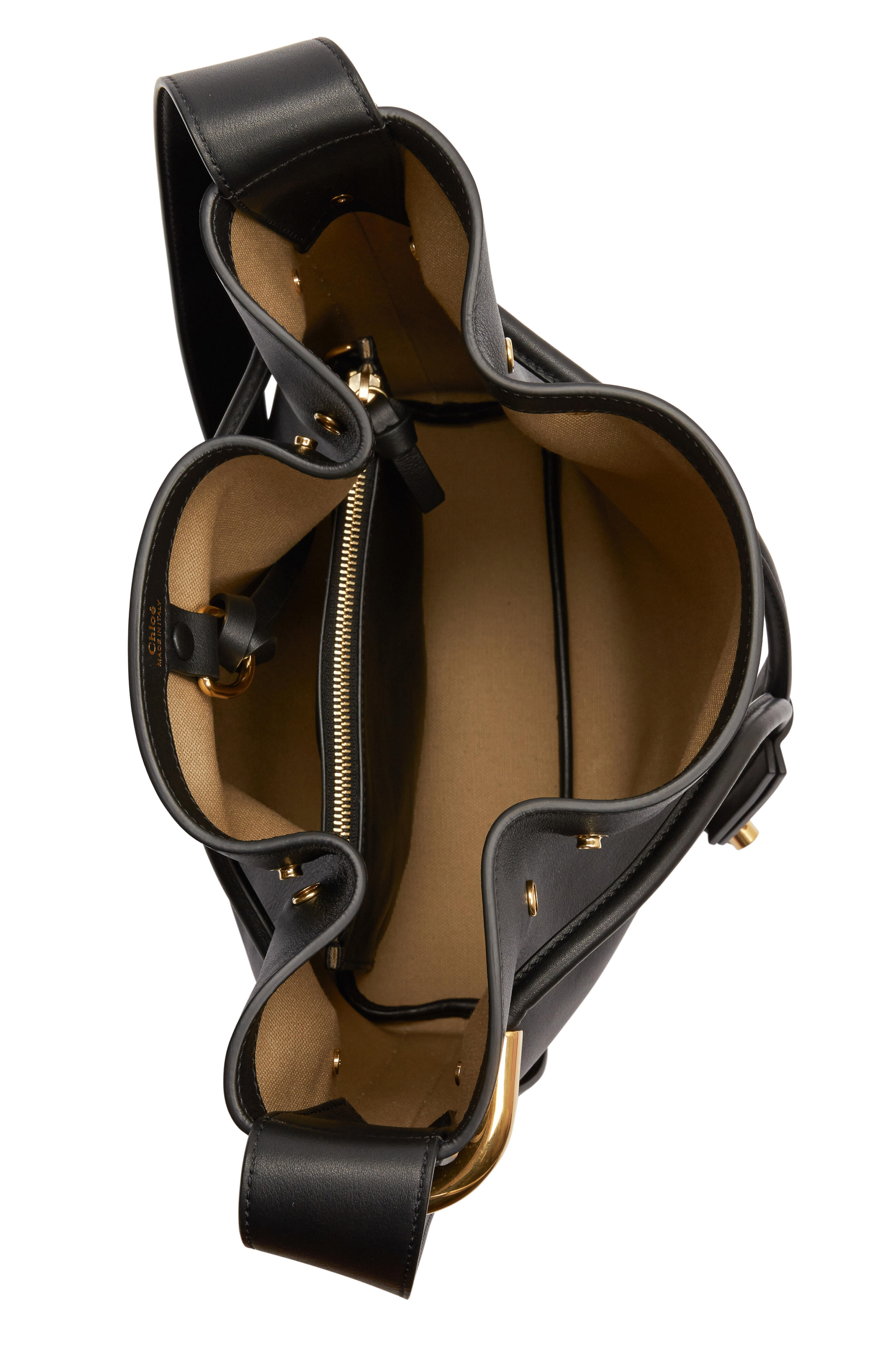 Chloé - Emma Black Leather Small Bucket Bag | Mitchell Stores