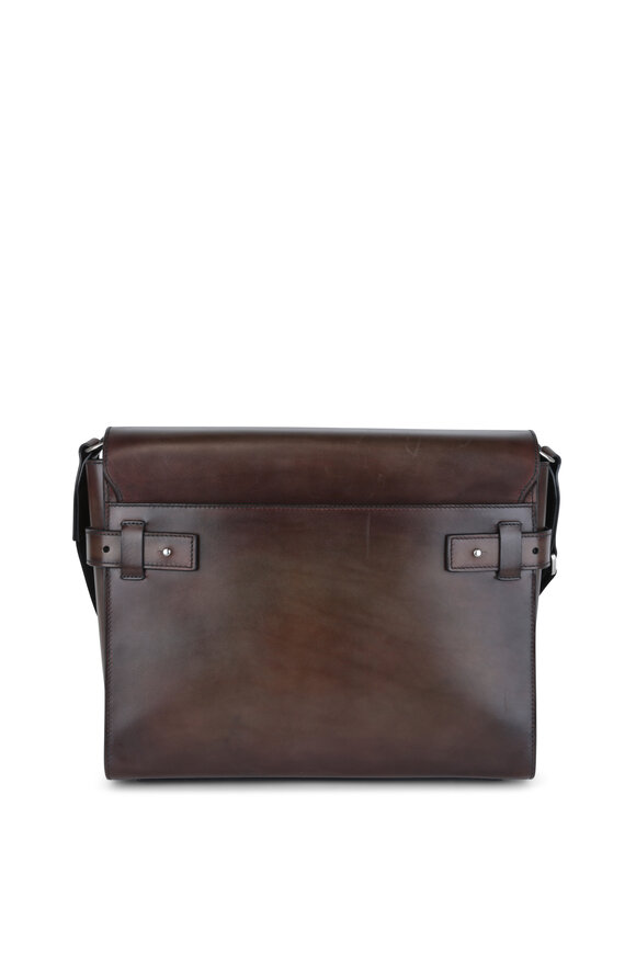 Berluti - Ice Brown Leather Messenger Bag 