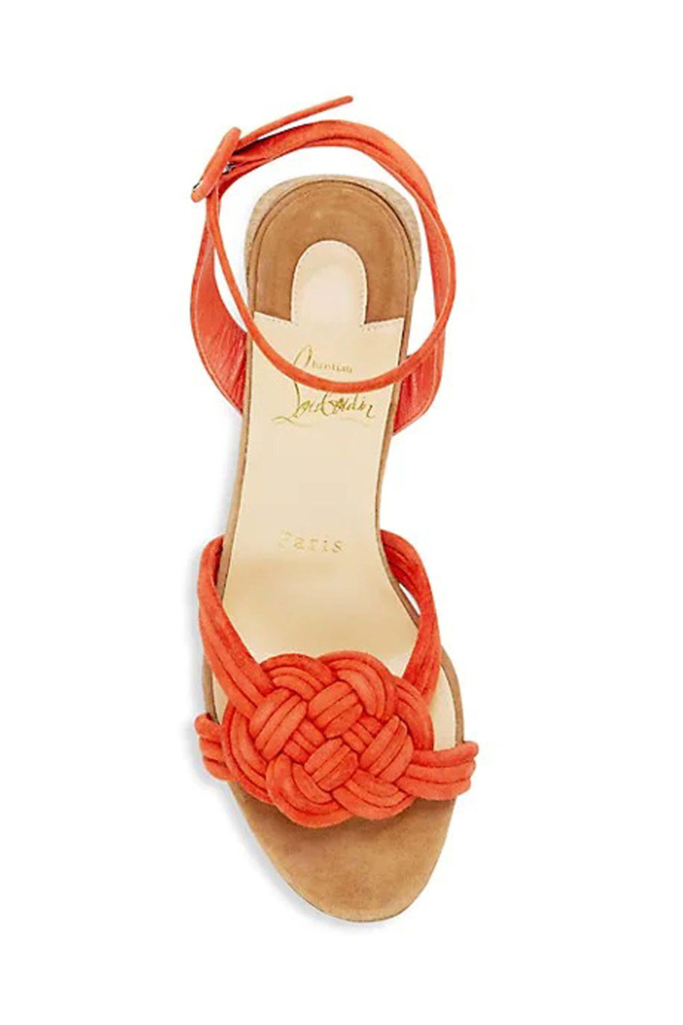 Christian Louboutin - Ella Suede Sandal in Coral