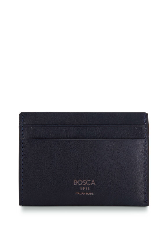 Bosca - Weekend Blue Black Card Wallet