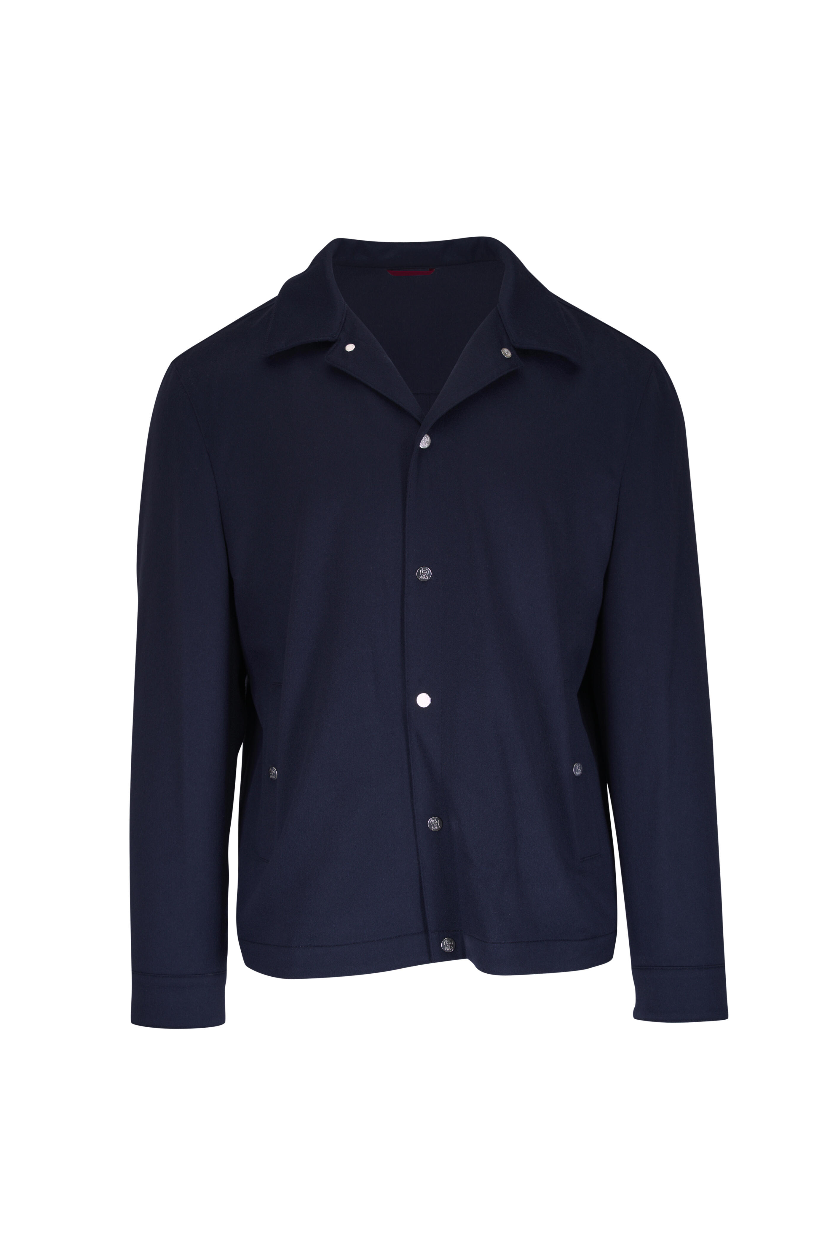 Brunello Cucinelli - Navy Blue Featherweight Cashmere Jacket - view 1