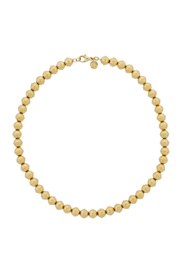 Marlo Laz Squash Bead Necklace