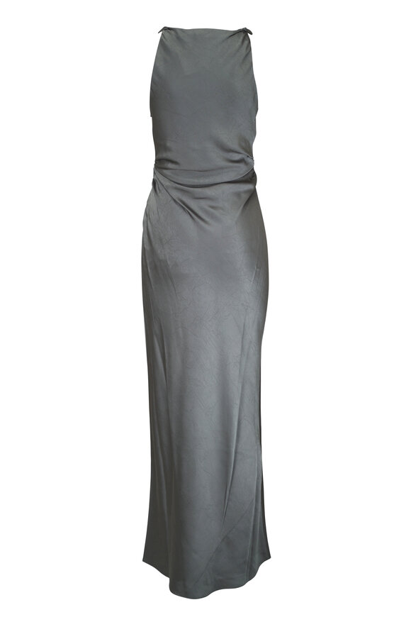 Vince Pine Grove Satin Twist Shoulder Dress - view 5