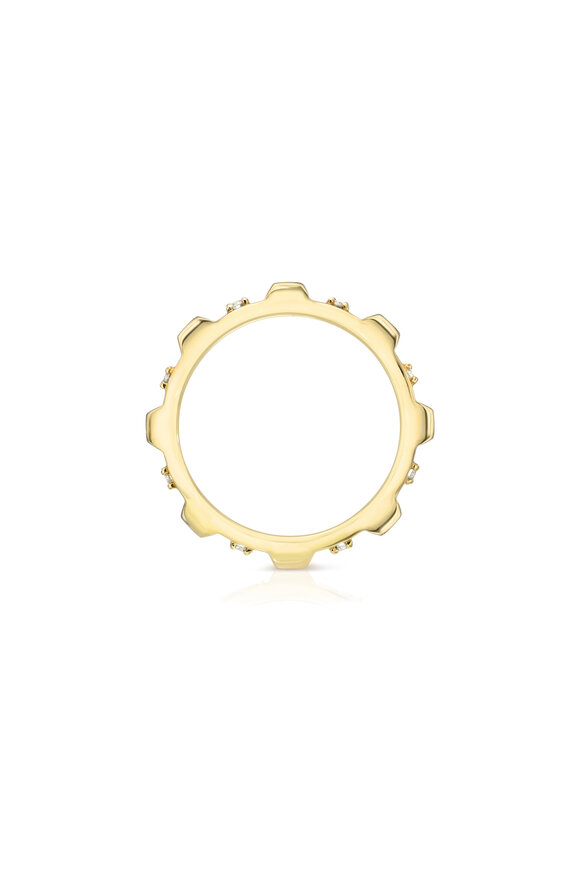 Dru 14k Yellow Gold Diamond Helios Ring - view 2