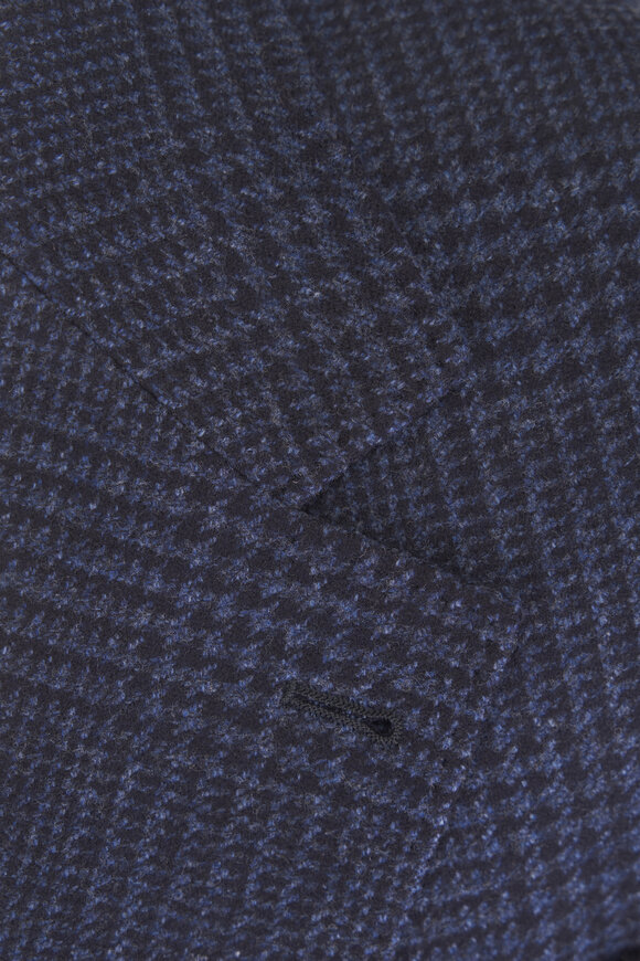 Brunello Cucinelli Blue Wool & Cashmere Sportcoat - view 3