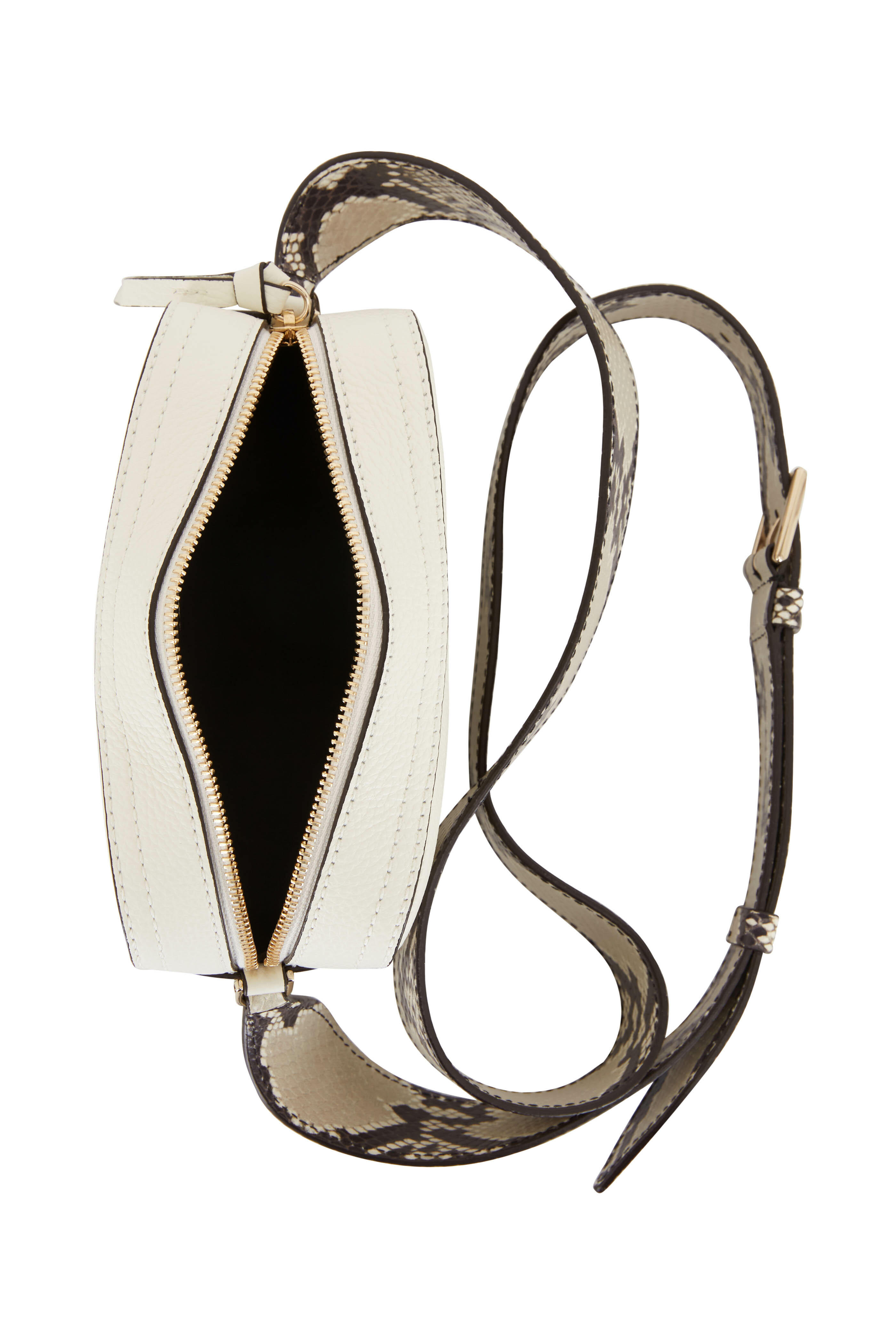 Jimmy Choo - Pegasi Latte Leather Camera Bag | Mitchell Stores