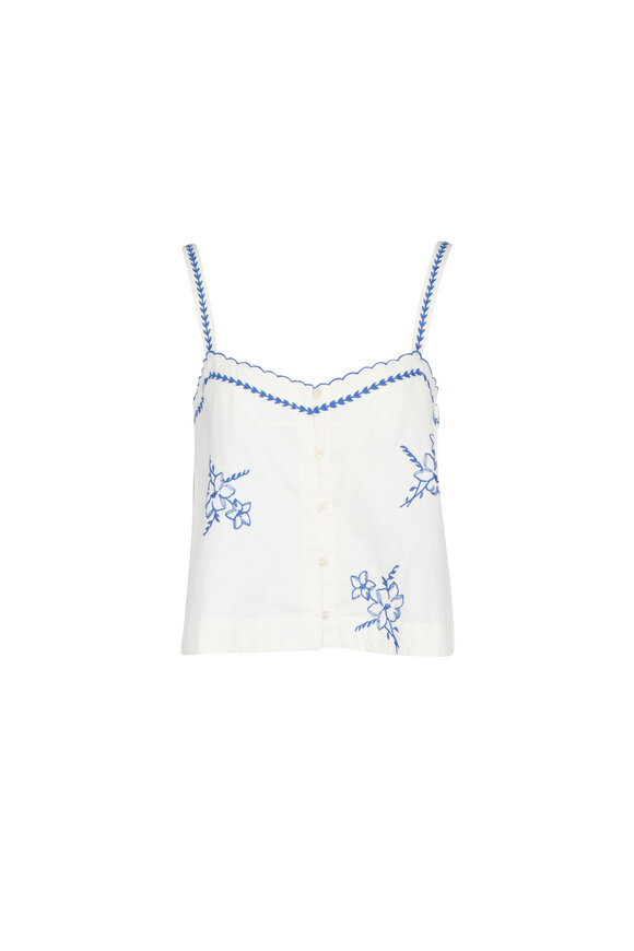 The Great The Hanky Embroidered Weekend Tank