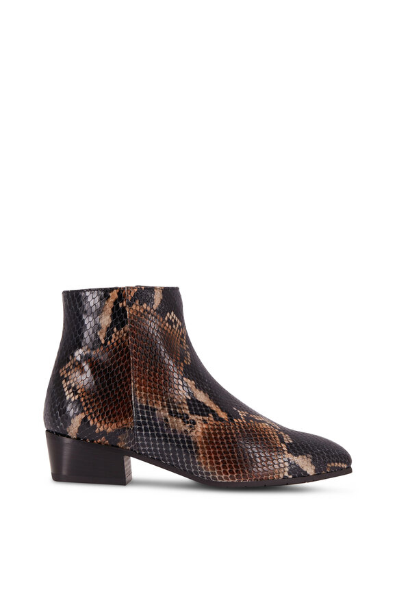 Aquatalia - Fuoco Snake Print Weatherproof Ankle Boot, 40mm