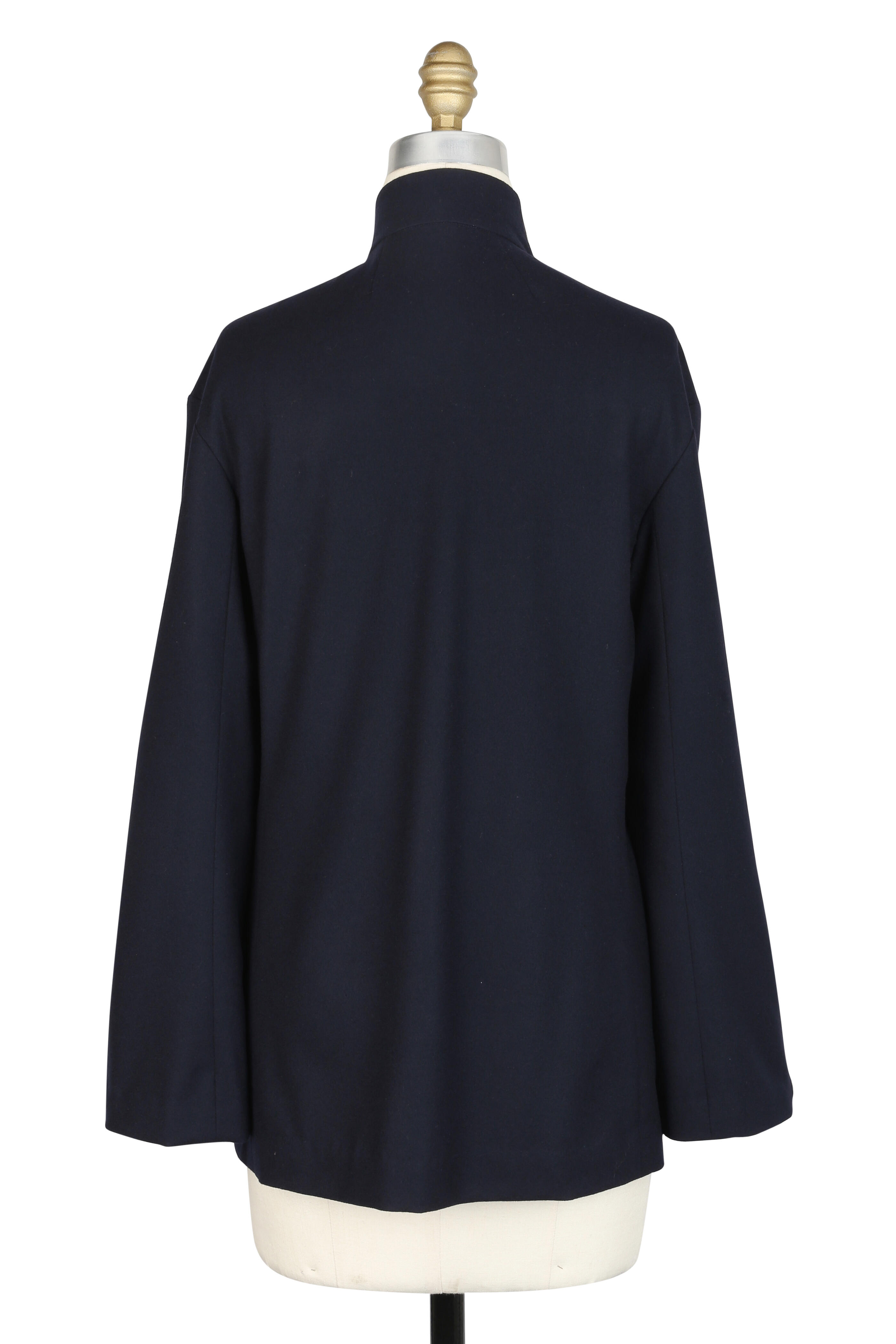 Peter Cohen - Navy Blue Cashmere Open Front Jacket