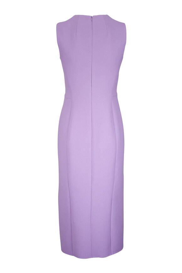 Akris Lavender Wool Sheath Dress - view 4