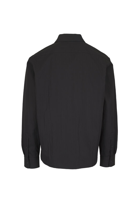 Vince Black Long Sleeve Full Zip Overshirt - view 2