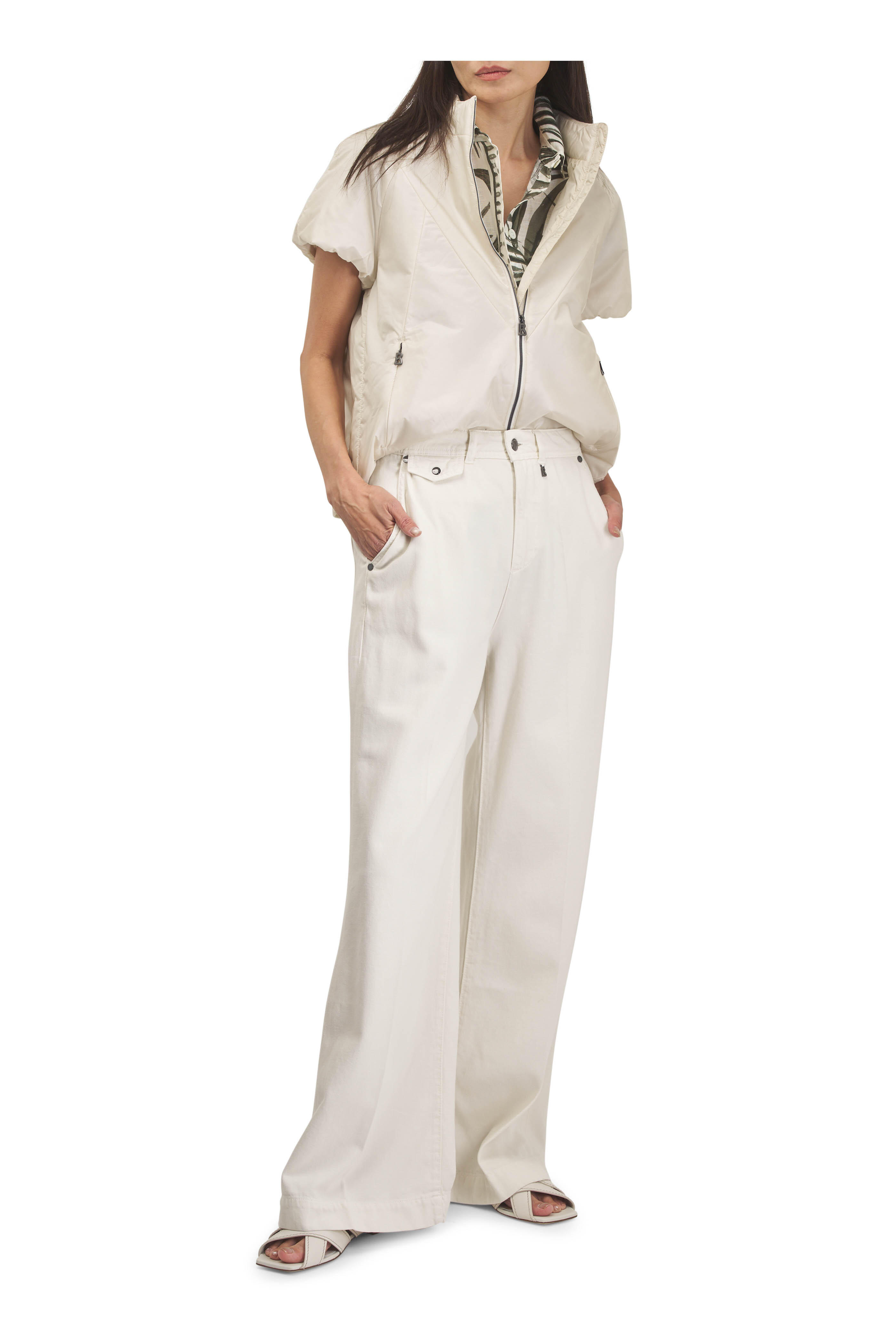 Bogner - Rica Cream Wide Leg Jean