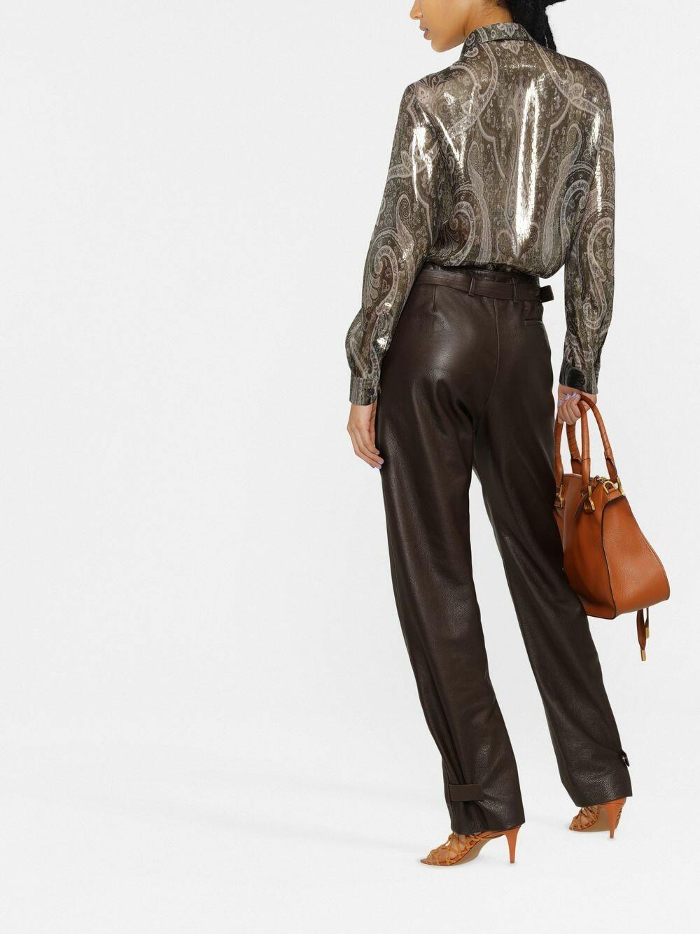 ETRO ロコ刺繍フティ MRMB0008AJ215 B3911 Etro - Silver Gray Metallic Print Boyfit Shirt | Mitchell Stores