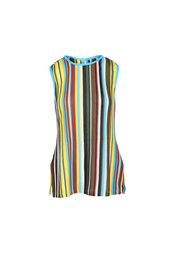 Staud Valley Skate Stripe Crochet Tank