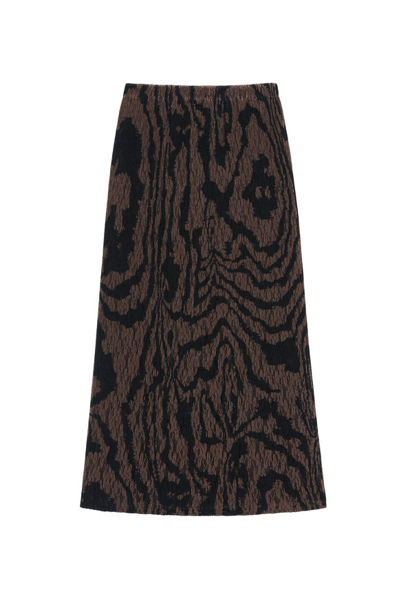 Lafayette 148 New York - Wood Grooves Print Lace Plissé Skirt