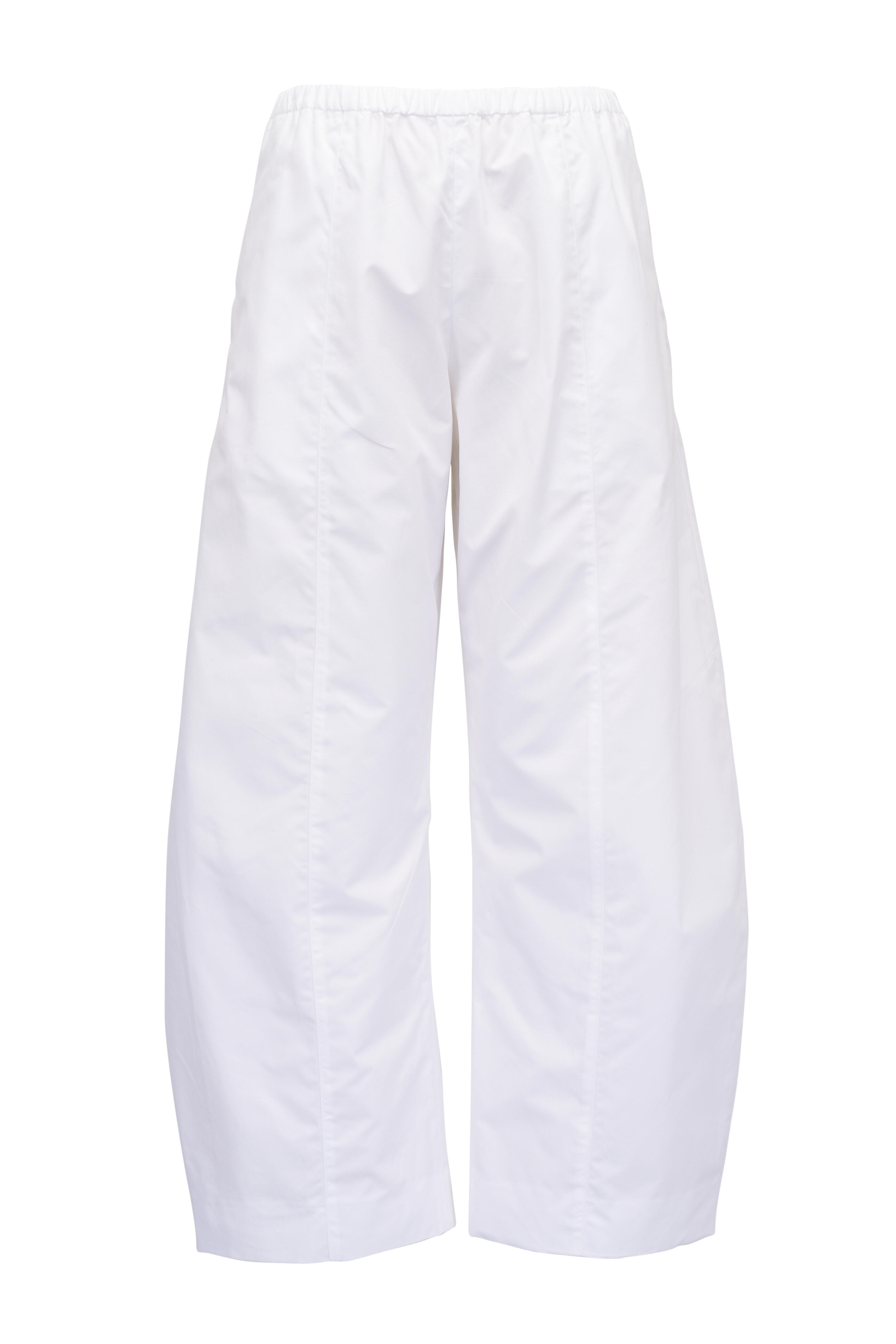 Khaite - Clover White Cotton Poplin Pant