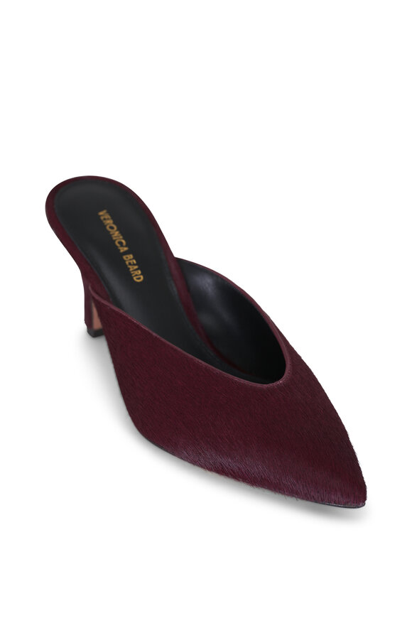 Veronica Beard Rochelle Burgundy Mule, 75mm - view 1