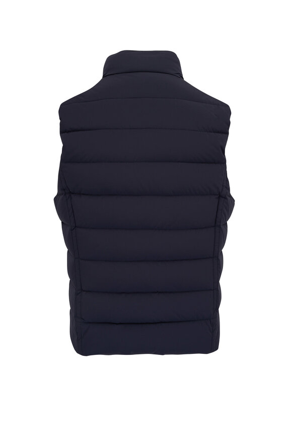 Moorer - Oliver Navy Quilted Water Resistant Vest