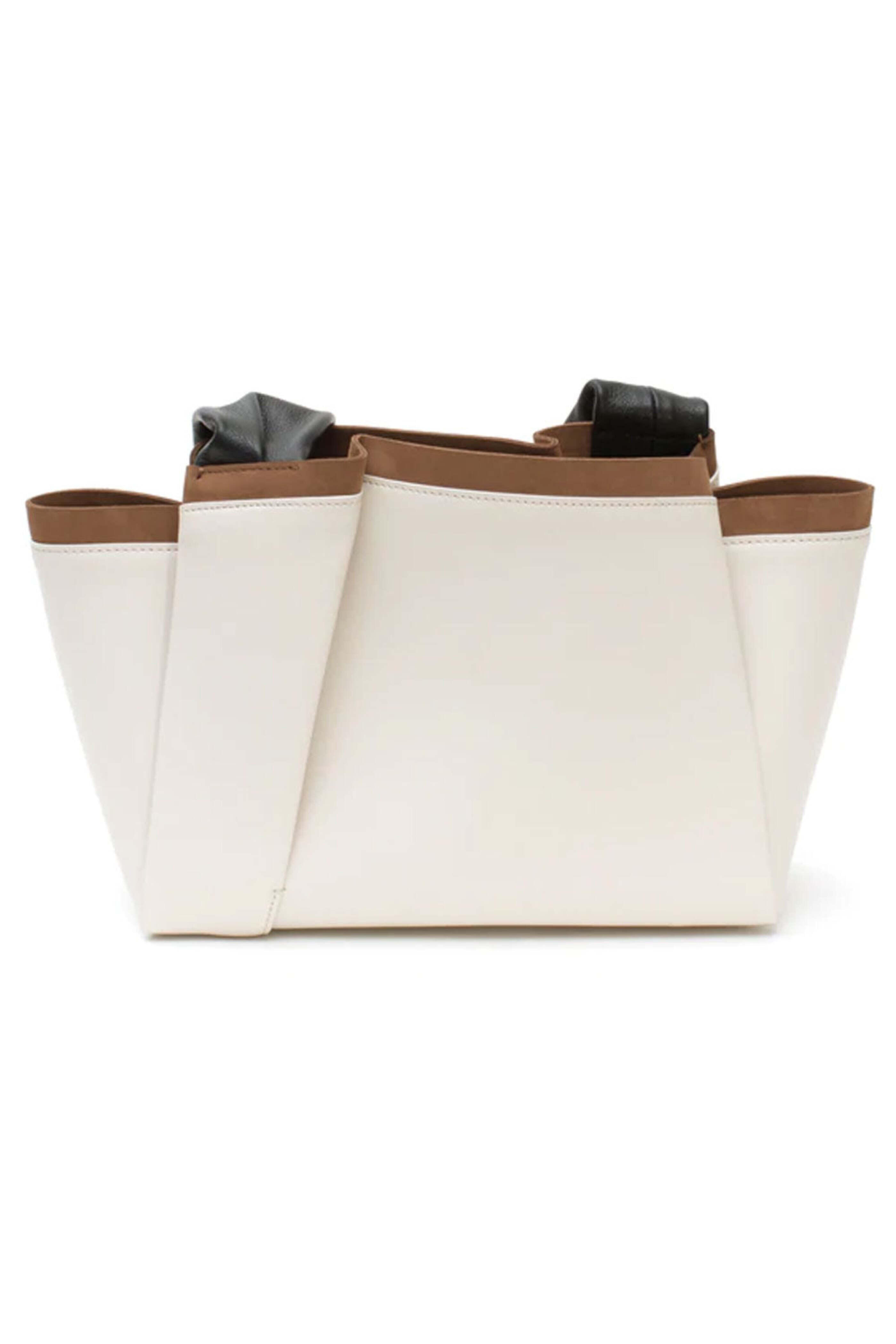 Imago-A - Medium Gio Handbag in Stone and Noir