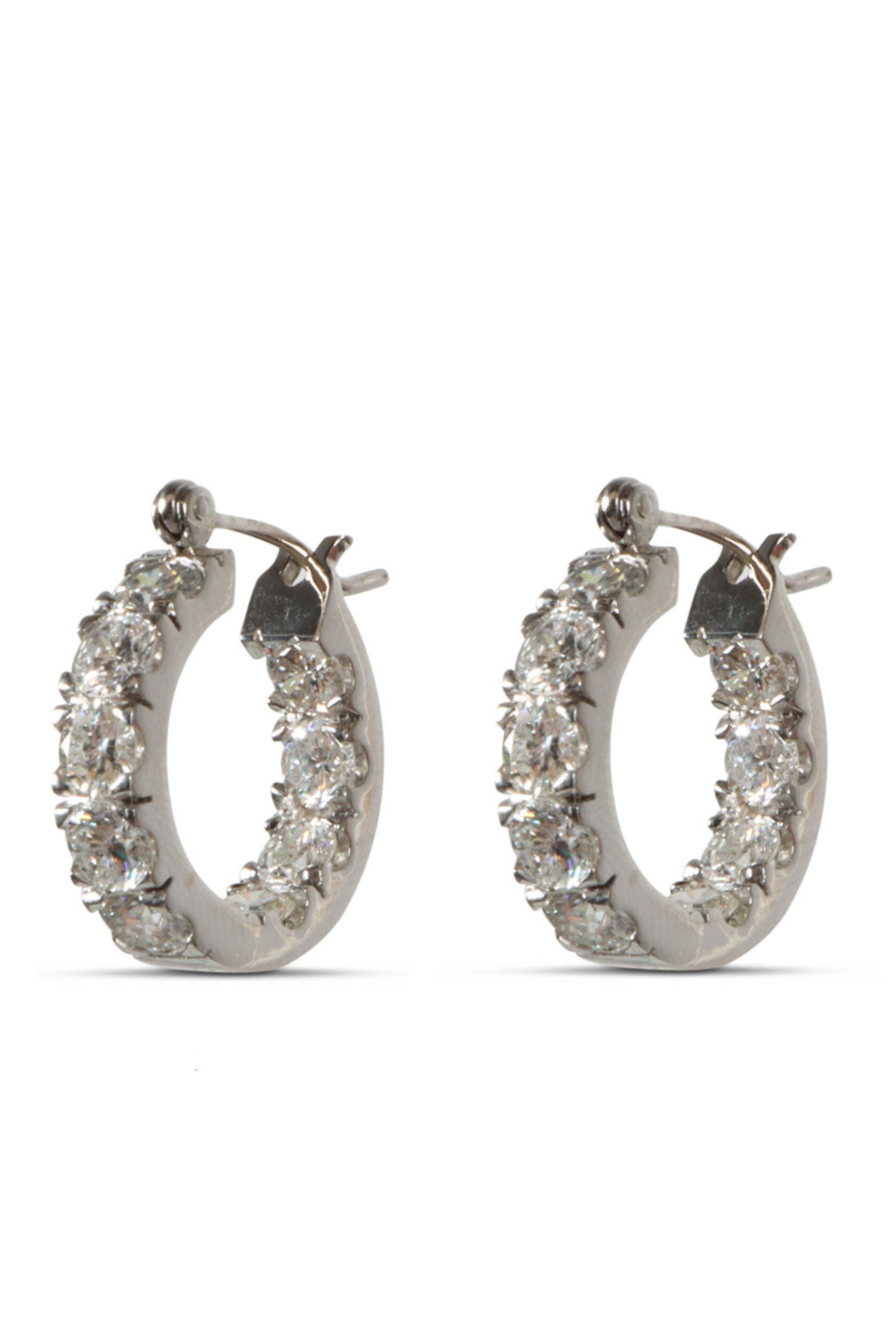 Robin Hancock Fine Jewelry - Round Brillant Cut Diamond Hoops