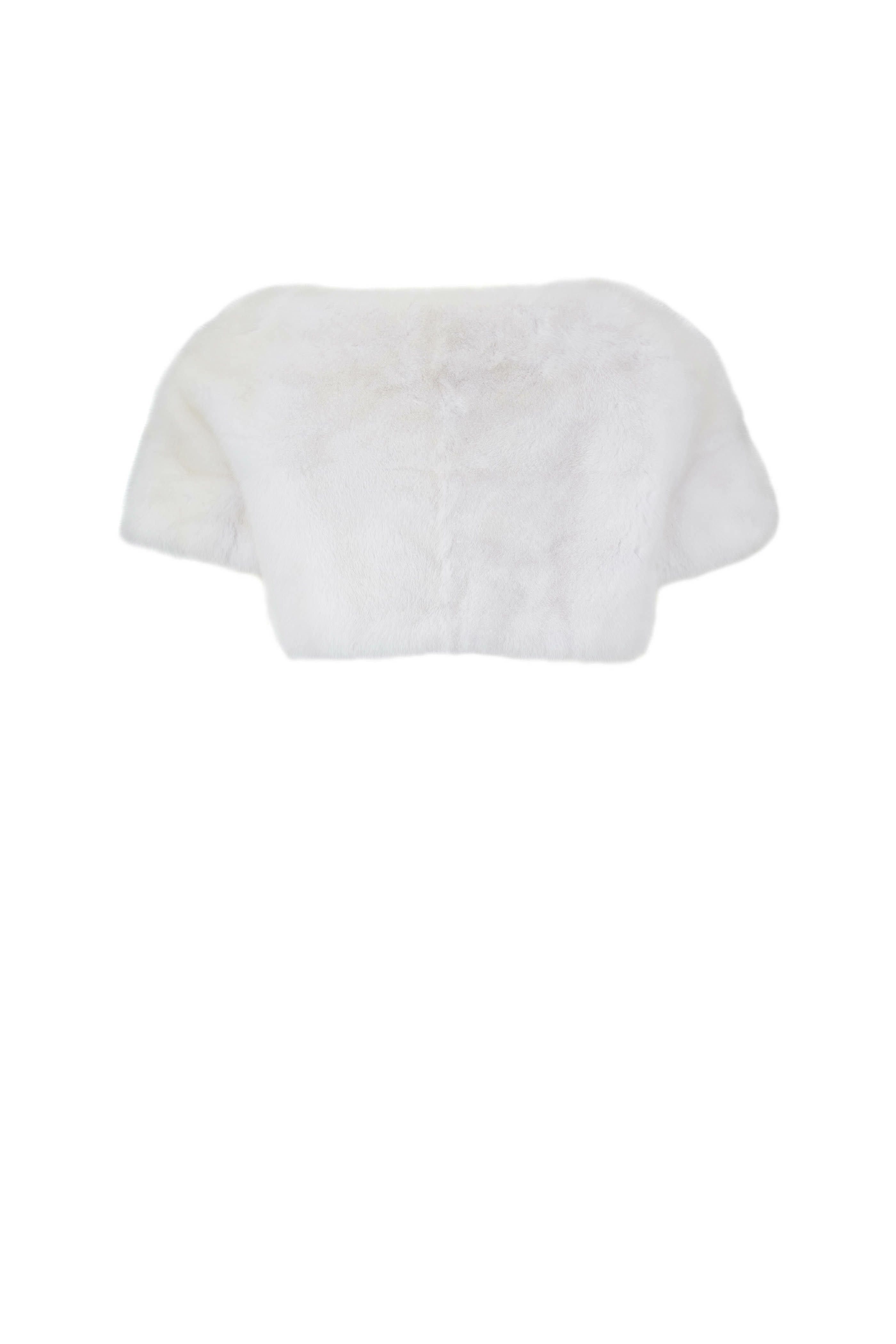 Oscar de la Renta Furs - White Mink Bolero Jacket