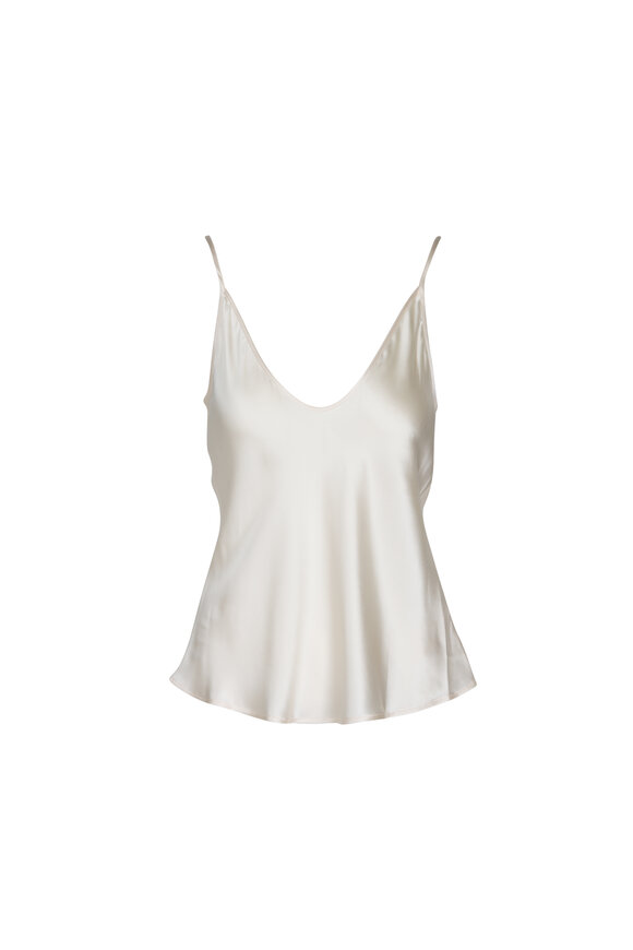 L'Agence Lexi Pearl Silk Camisole Tank