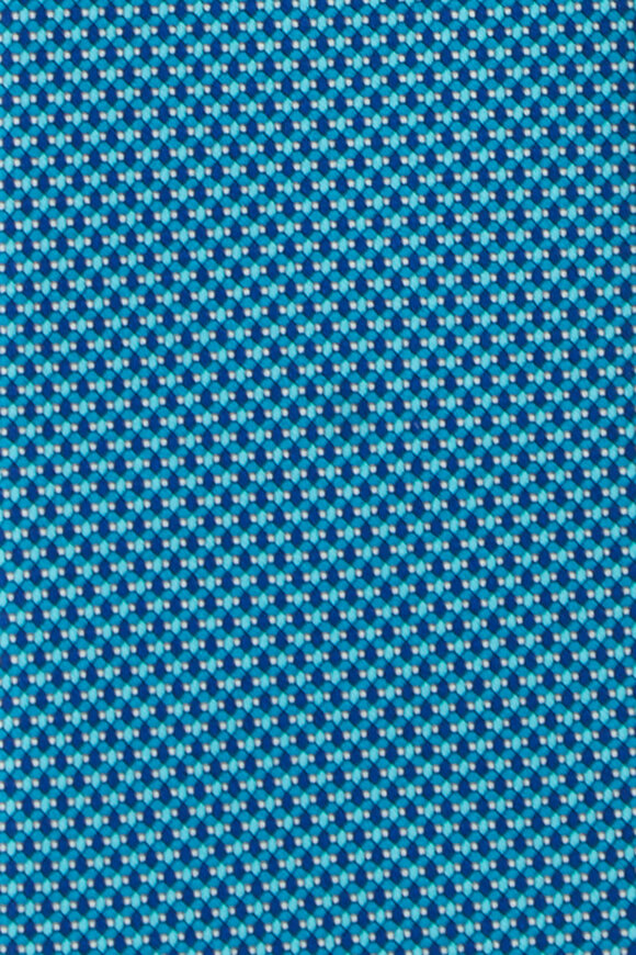 Geoff Nicholson Teal Micro Print Silk Necktie - view 2