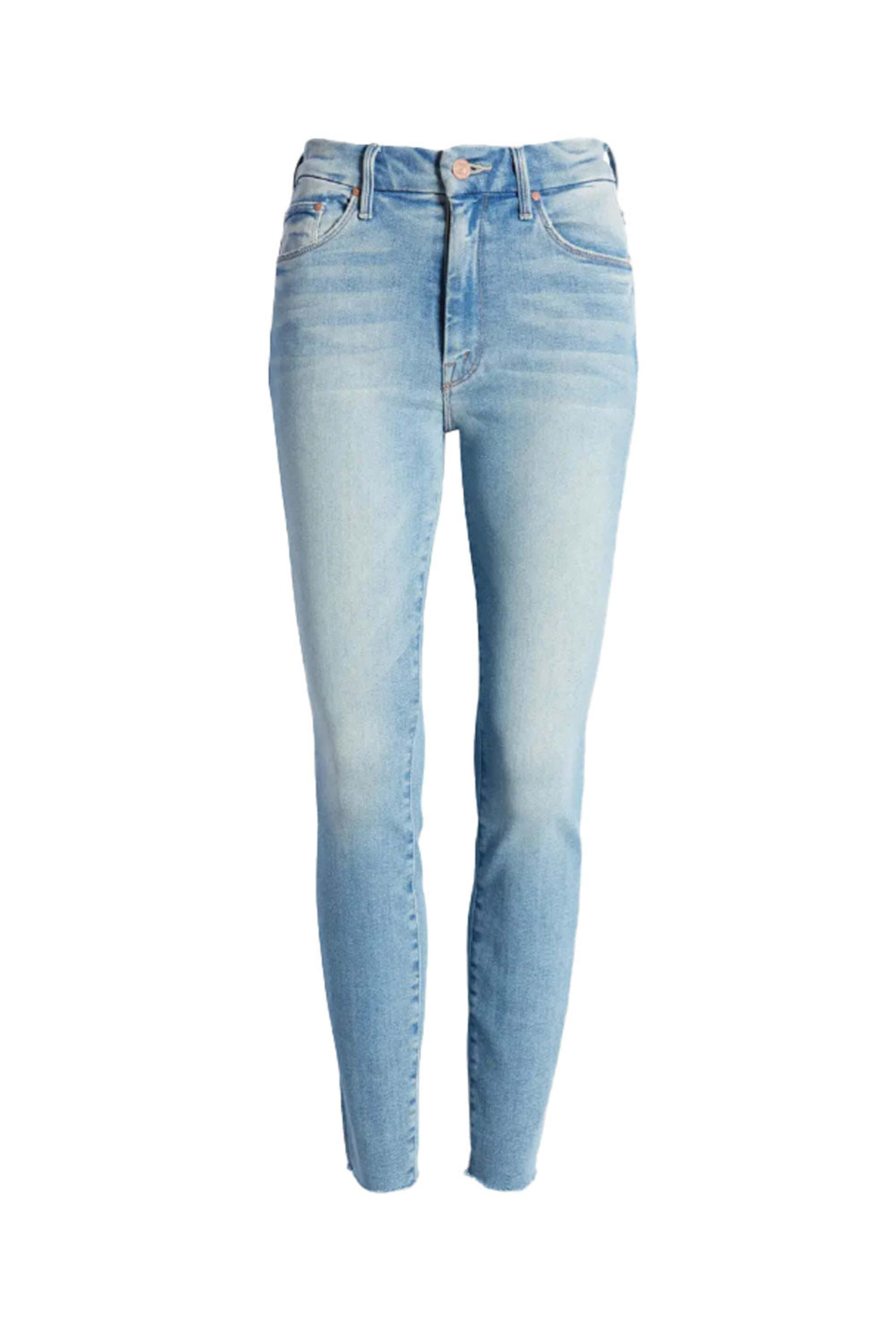 Mother - High Waisted Looker Ankle Fray Jean in Au Revoir