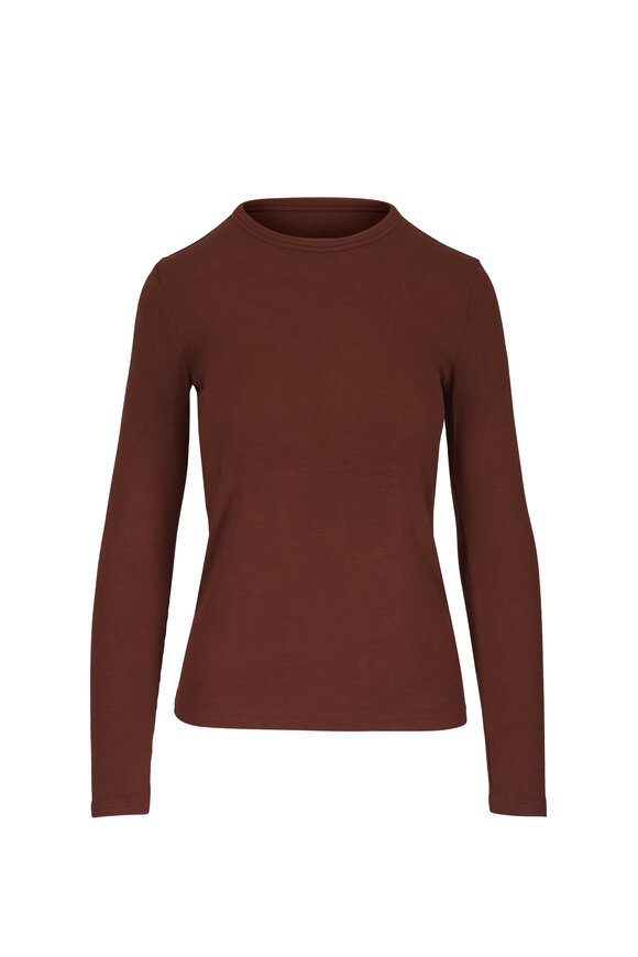 AG Julia Chestnut Long Sleeve T-Shirt - view 1