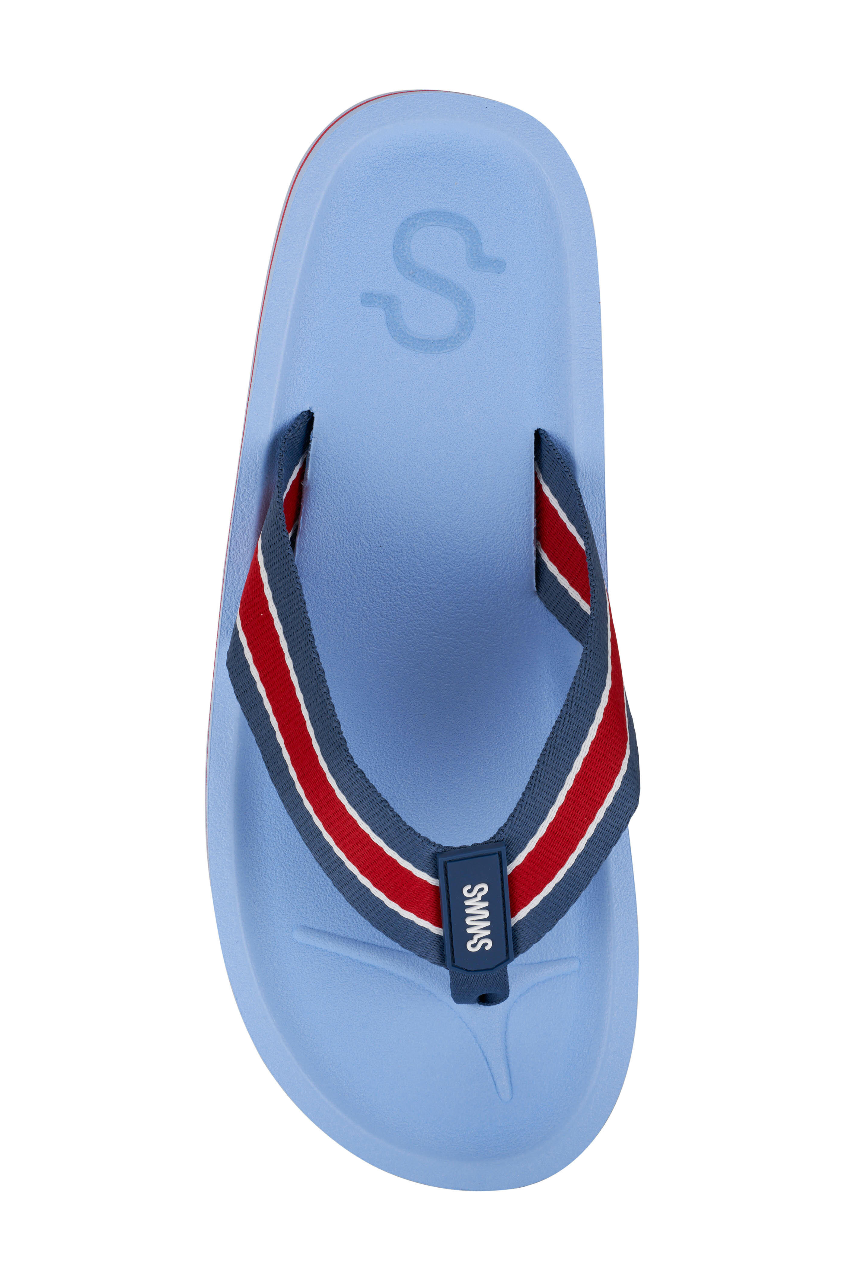 Mens Flip Flops Swims Capri Flips in Spray Blue Size 7 Capri Flip | SWIMS® main image 4