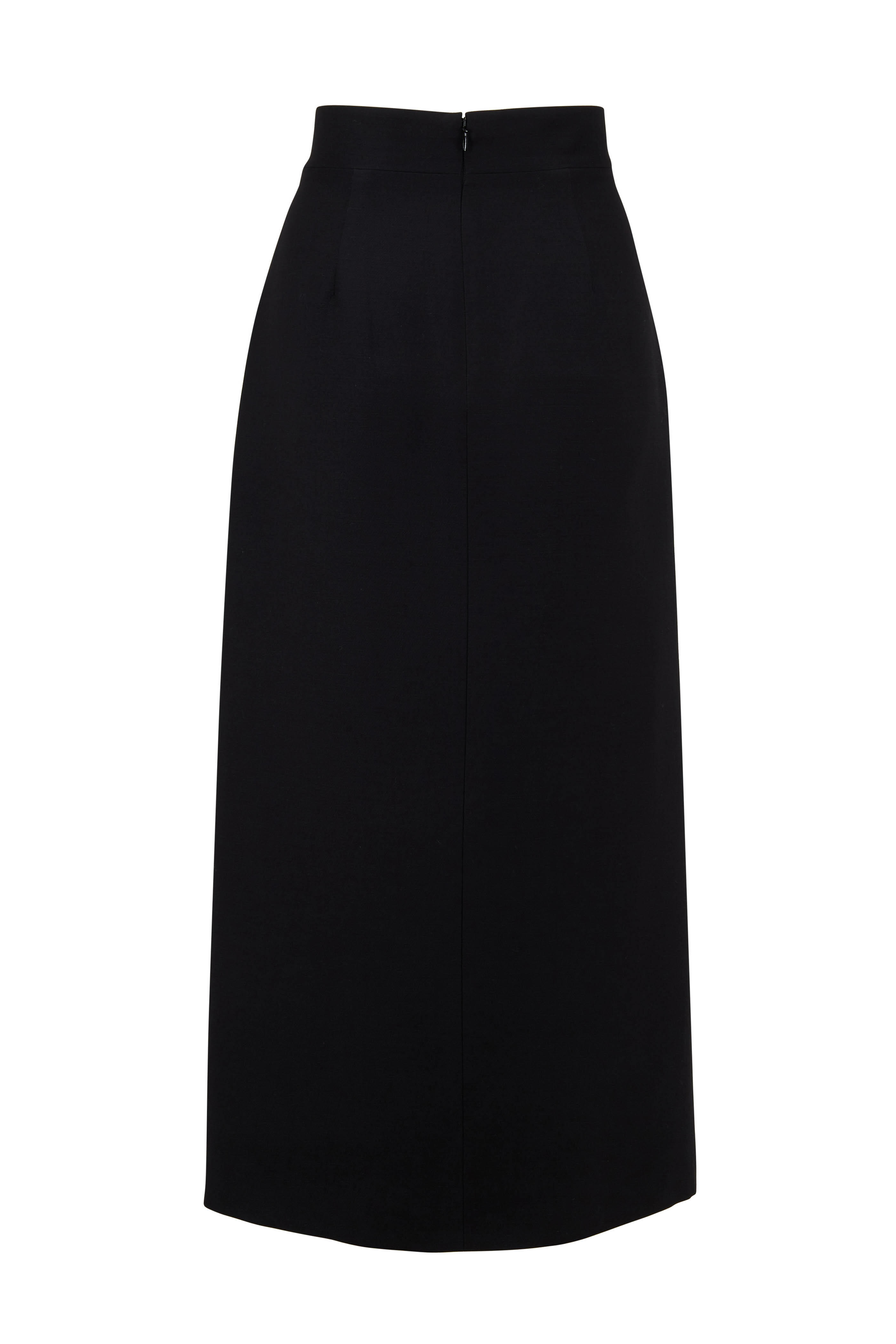 スカート Valentino Skirts Black Valentino Night Knee-Length Skirt - Black Skirts, Clothing