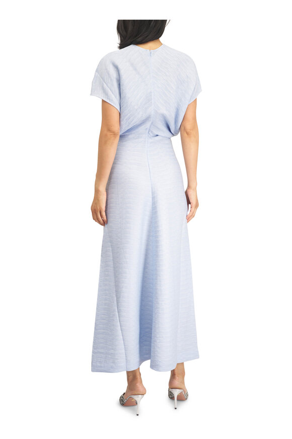 Totême Sky Blue Slouch Waist Midi Dress - view 4