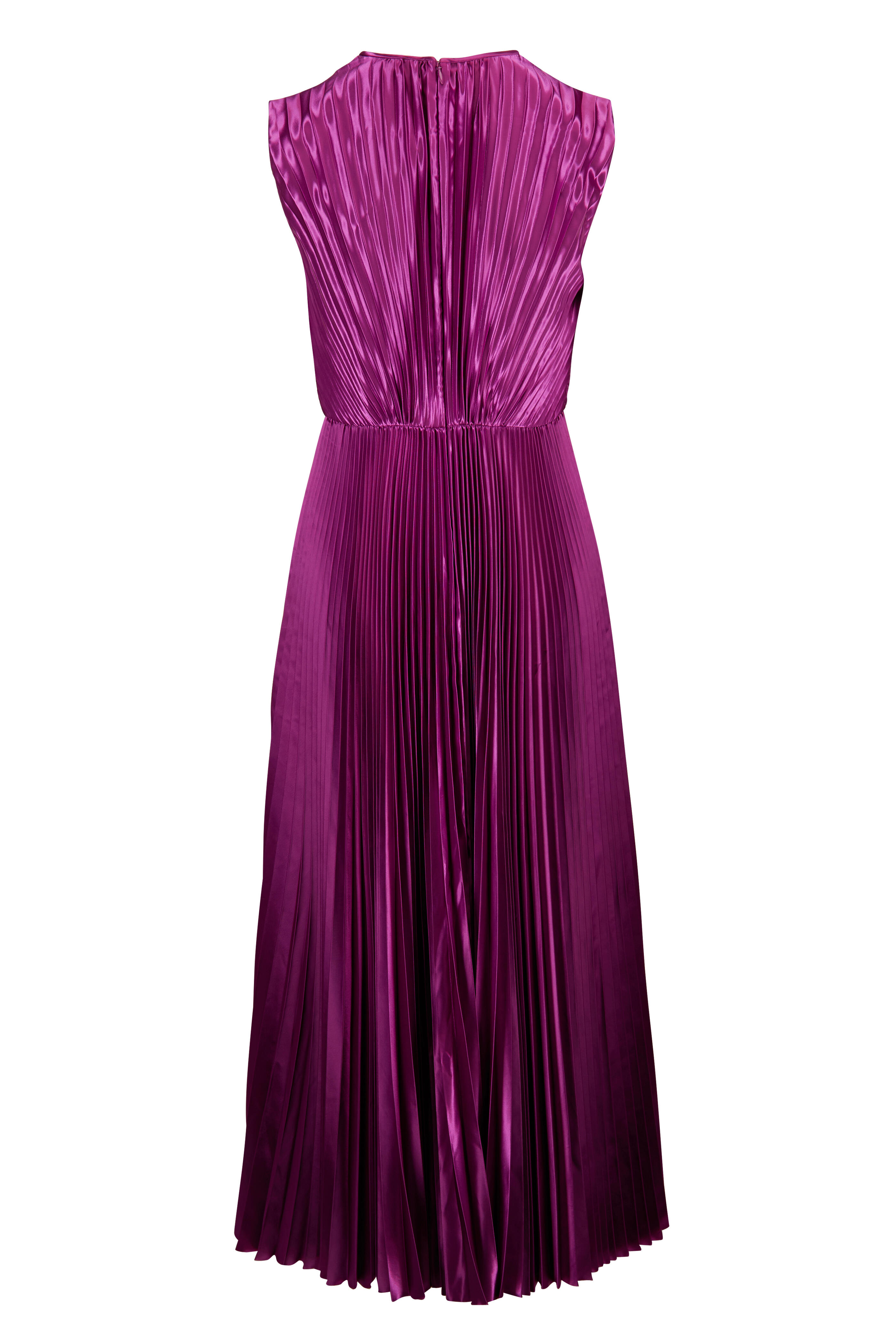 Ulla Johnson - Malin Plum Pleated Midi Dress - view 2