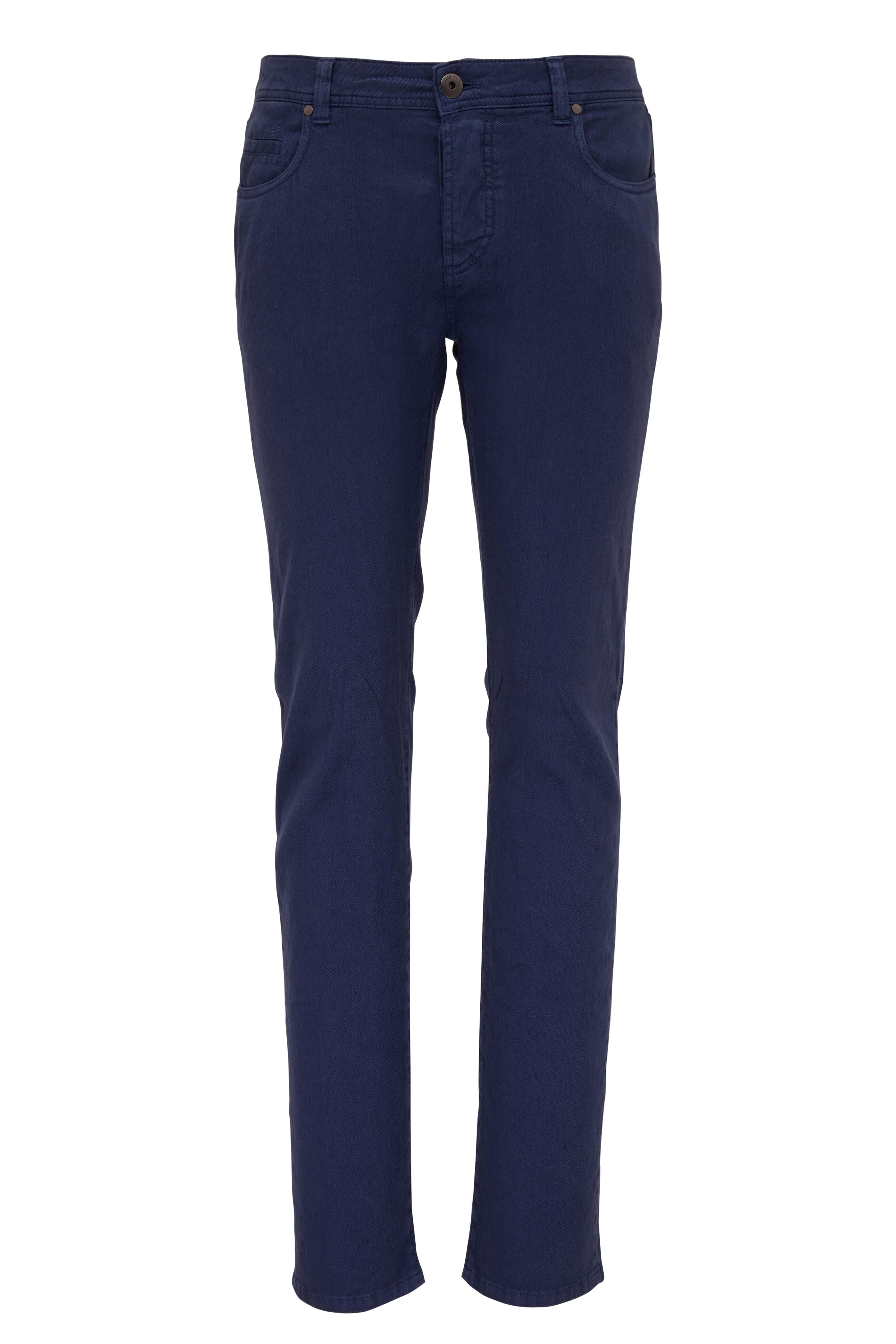 Loro Piana - Five Pocket Navy Blue Pant