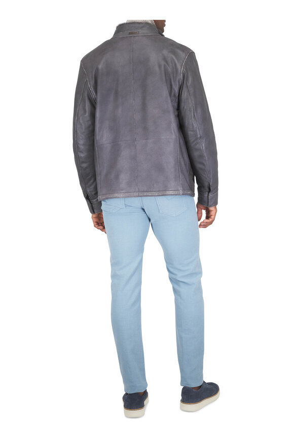 Maurizio Baldassari Tan Winter Mouline Zip Cardigan - view 4