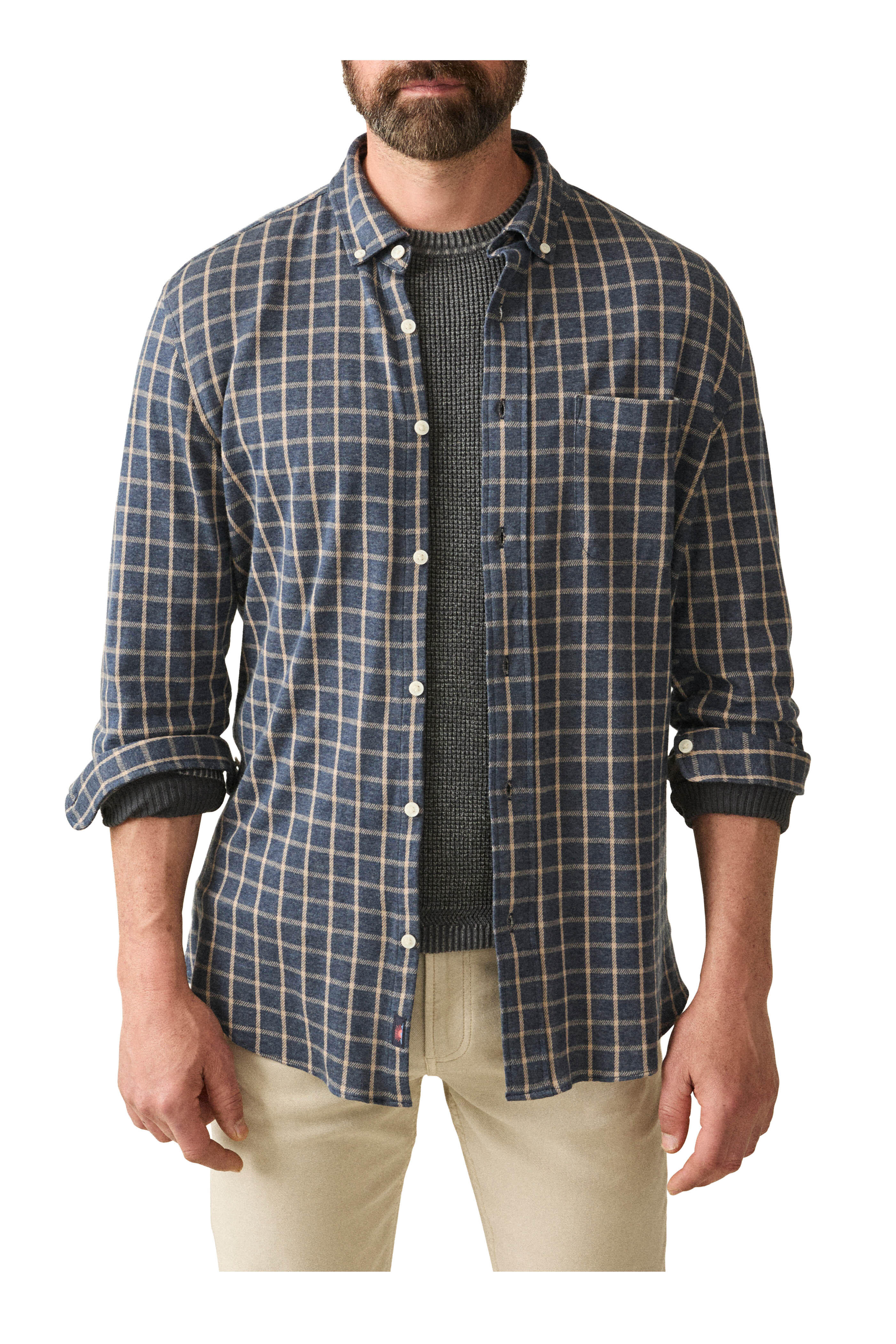 Faherty Brand - Twilight Coastal Check Knit Shirt