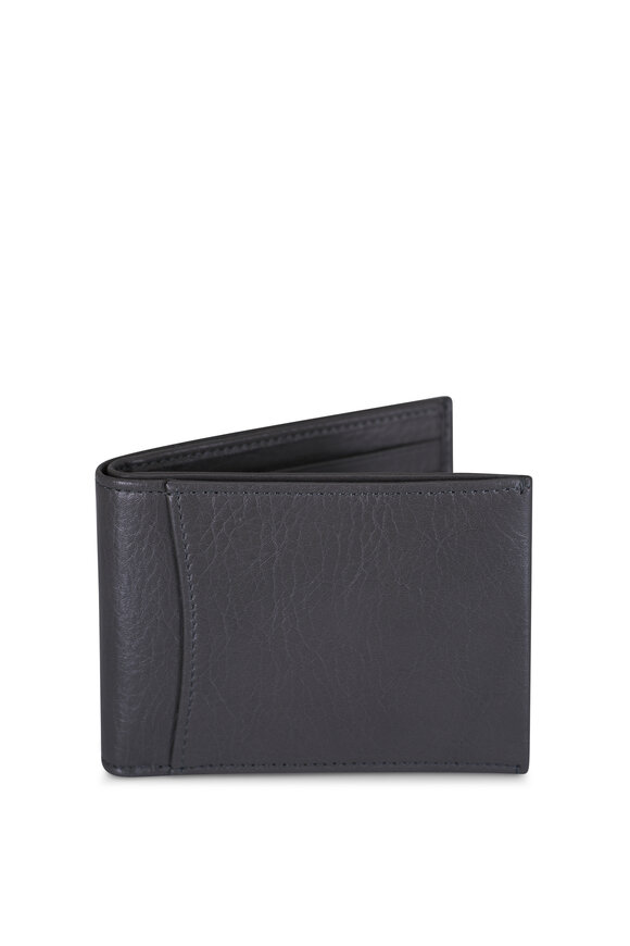 Bosca Platinum Grained Leather Bi-Fold Wallet