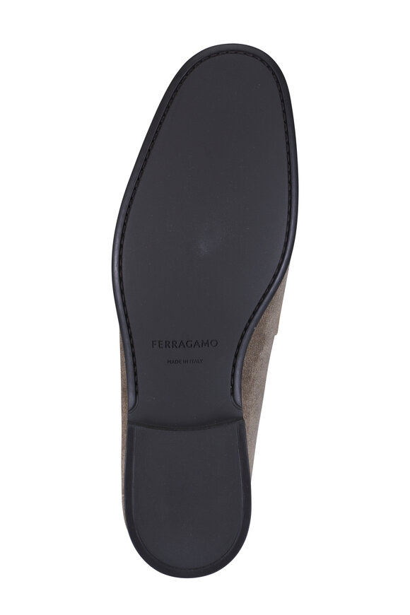 Ferragamo Grandioso 2 Sand Suede Loafer - view 5