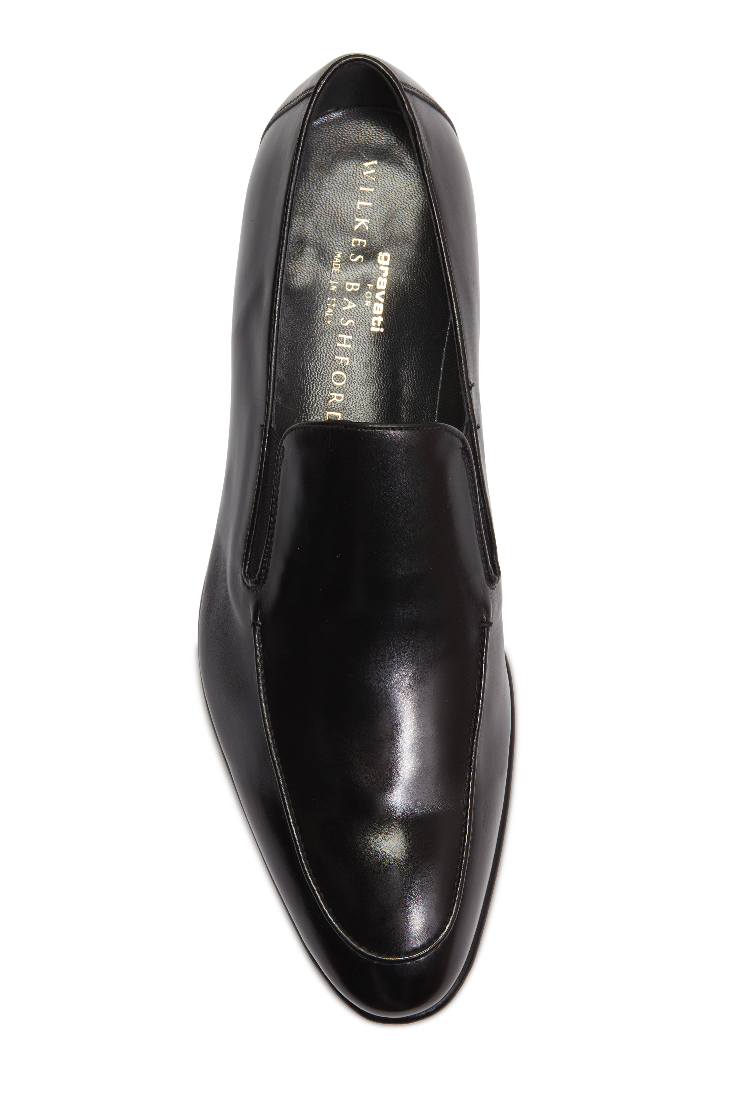 Gravati - Black Leather Slip-On Loafer | Mitchell Stores