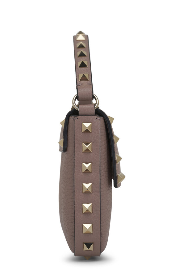 Valentino Garavani - Mini Rockstud Poudre Leather Shoulder Bag