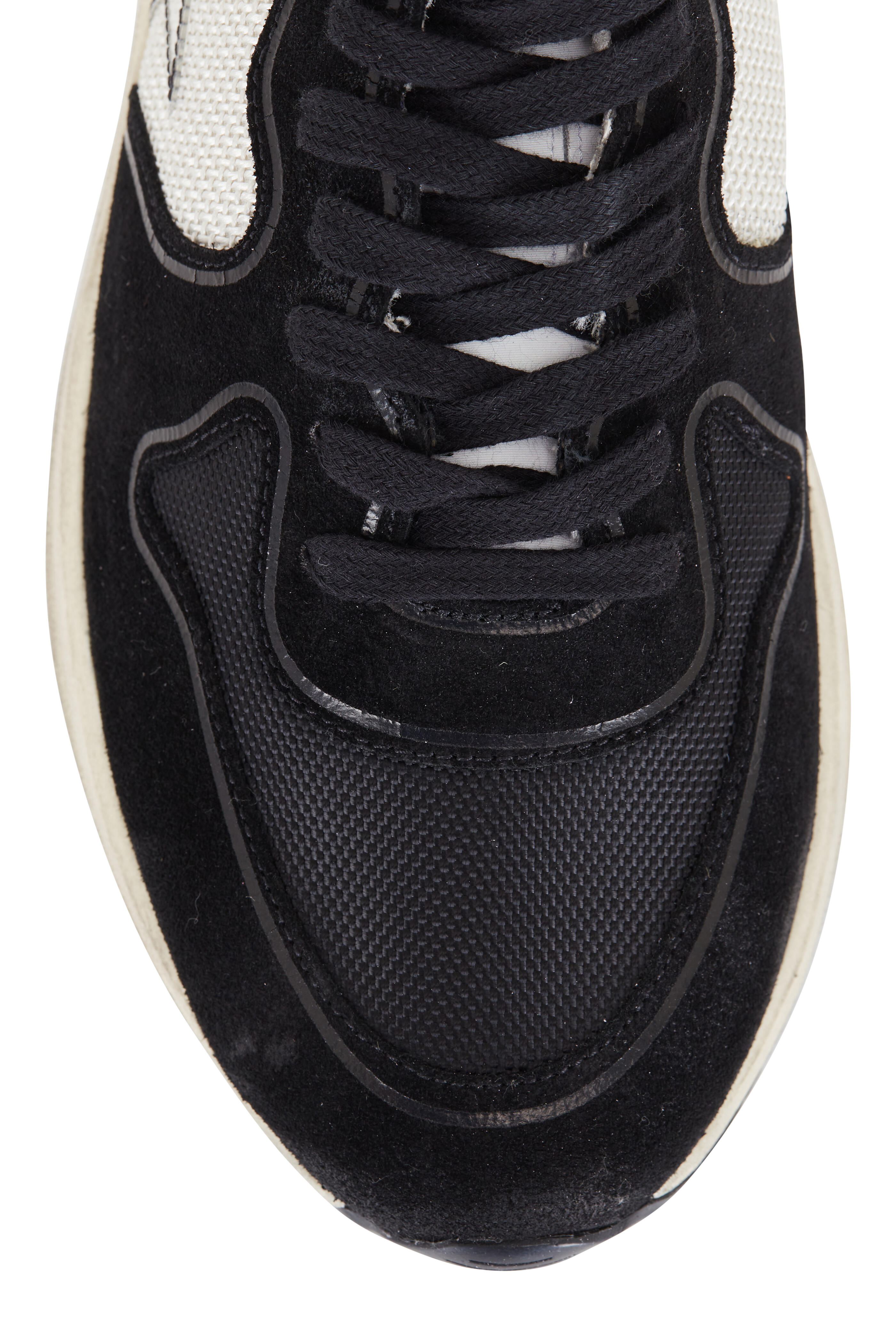 Golden Goose - Running Sole Black & Silver Sneaker