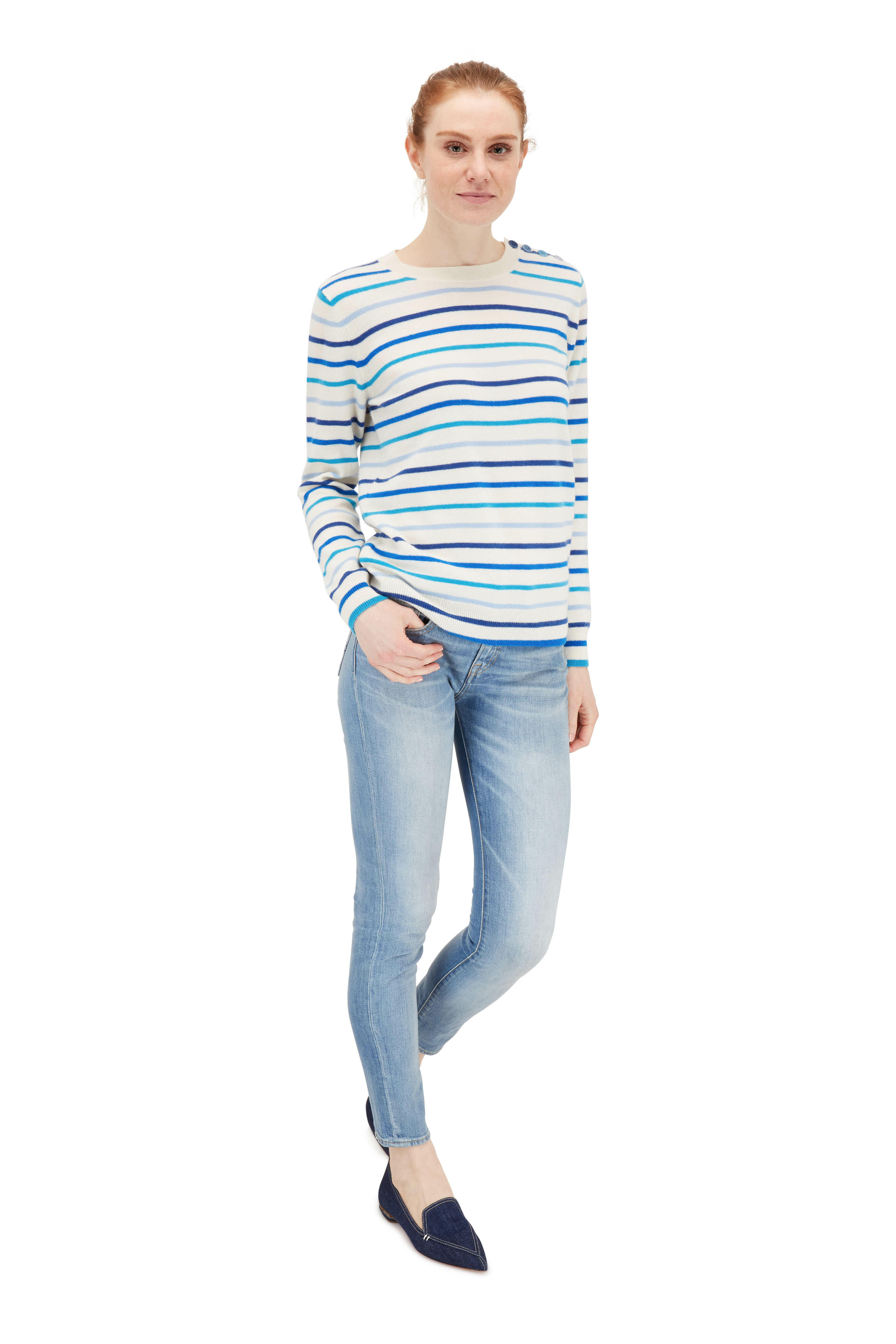 Nicholas Kirkwood - Beya Dark Denim Loafer Flat